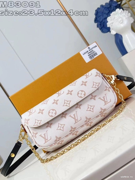 WIS Wallet Louis on Vuitton Chain Ivy-23.5*12*4.3cm 0316